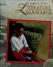 Cover of: McDougal, Littell Literature and language: Red level