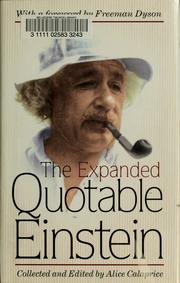 Cover of: The expanded quotable Einstein by Albert Einstein