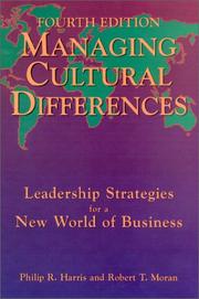 Cover of: Managing cultural differences