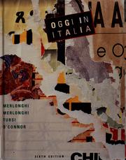 Cover of: Oggi in Italia by Franca Merlonghi