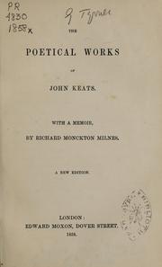 Cover of: The poetical works of John Keats