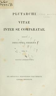 Cover of: Vitae inter se comparatae