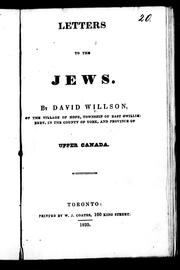 Cover of: Letters to the Jews