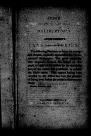 Cover of: Judge Haliburton's Yankee stories
