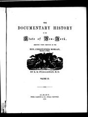 Cover of: The Documentary history of the state of New-York