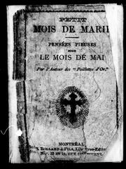 Cover of: Petit mois de Marie: pensées pieuses pour le mois de mai