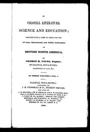 Cover of: On colonial literature, science and education | George R. Young