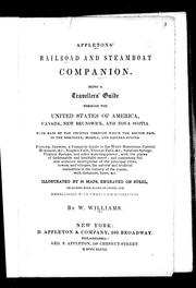 Cover of: Appletons' railroad and steamboat companion by W. Williams