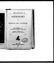 Cover of: Astronomy for schools and colleges