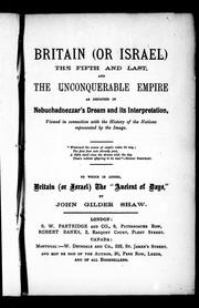 Cover of: Britain (or Israel) by John Gilder Shaw