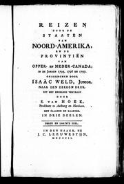 Cover of: Reizen door de staaten van Noord-Amerika, en de provintiën van Opper-en Neder-Canada; in de jaaren 1795, 1796 en 1797 by Isaac Weld