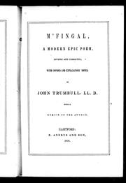 Cover of: M'Fingall: a modern epic poem