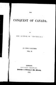 Cover of: The conquest of Canada by George Warburton