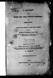 Cover of: A letter to the Right Hon. Lord Viscount Goderich: with observations on a memoir or statement of James Stuart, Esquire, relating to an address of the Assembly of Lower Canada, praying for the dismissal of the said James Stuart from the office of attorney-general of that province