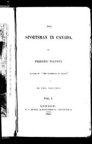 Cover of: The sportsman in Canada by Frederic Tolfrey
