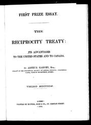 The Reciprocity Treaty by Harvey, Arthur