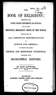 The book of religions by John Hayward