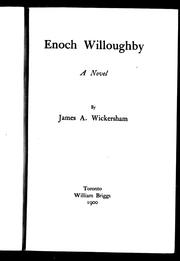 Cover of: Enoch Willoughby | James A. Wickersham