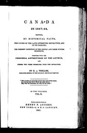 Cover of: Canada in 1837-38 by E. A. Theller