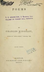 Cover of: Poems by Charles Kingsley