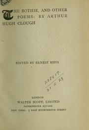 Cover of: The Bothie, and other poems by Arthur Hugh Clough