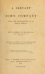 Cover of: A servant of "John Company" by H. G. Keene, H. G. Keene