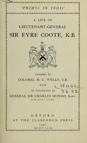 Cover of: A life of Lieutenant-General Sir Eyre Coote, K.B..