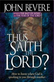 Cover of: Thus Saith the Lord? (Inner Strength Series) by John Bevere