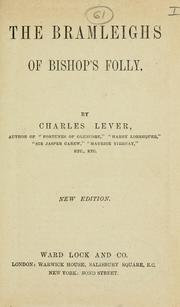 Cover of: The Bramleighs of Bishop's Folly by Charles James Lever