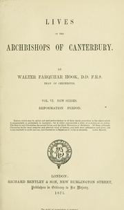 Lives of the Archbishops of Canterbury by Walter Farquhar Hook