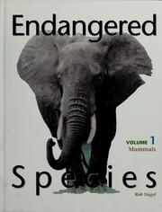 Cover of: Endangered species