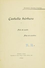 Cover of: Castalia bárbara: país de sueño, país de sombra