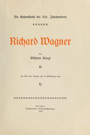 Cover of: Richard Wagner