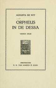 Orpheus in de dessa by Augusta de Wit