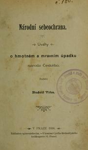 Cover of: Národní sebeochrana by Rudolf Vrba