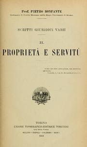 Cover of: Scritti giuridici varii by Pietro Bonfante