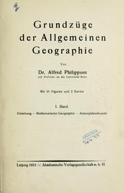 Cover of: Grundzüge der allgemeinen Geographie