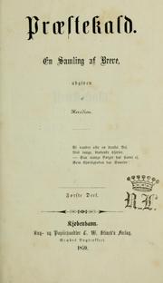 Cover of: Praestekald: en samling af breve