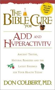 Cover of: The Bible Cure for ADD and Hyperactivity (Bible Cure (Siloam))