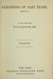 Cover of: Gleanings of past years, 1843-78