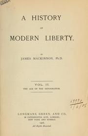 Cover of: A history of modern liberty