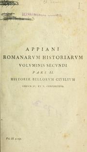 Cover of: Romaikon historion ta sozomena by Appianus of Alexandria