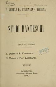 Cover of: Studi danteschi by Michele da Carbonara, Michele da Carbonara