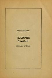 Cover of: Vladimir Nazor by Antun Barac, Antun Barac