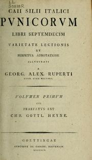 Cover of: Punicorum libri septemdecim by Tiberius Catius Silius Italicus