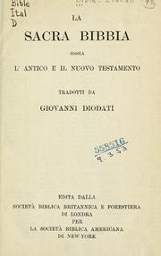 La Sacra Bibbia by Giovanni Diodati
