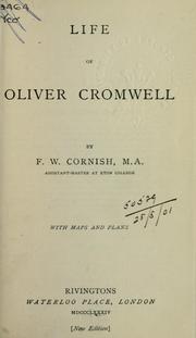 Cover of: Life of Oliver Cromwell by Francis Warre Cornish