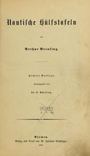 Cover of: Nautische Hülfstafeln by Arthur Breusing