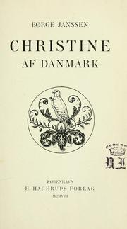 Cover of: Christine af Danmark