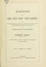 Cover of: An exposition on the Old and New Testament by Matthew Henry